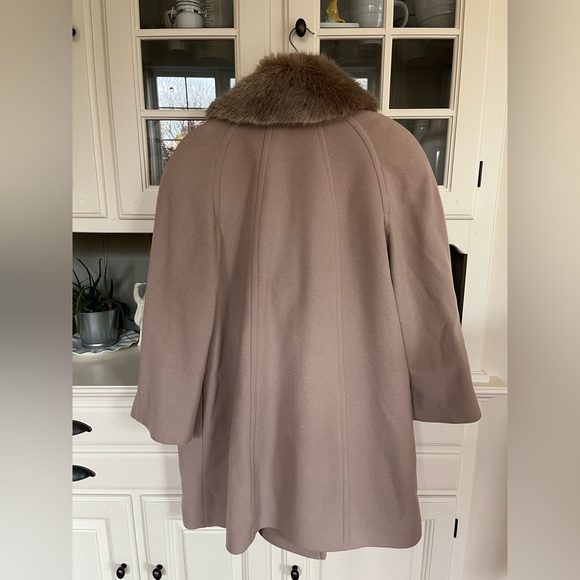 Blush Cashmere / virgin wool coat - Picture 4 of 11